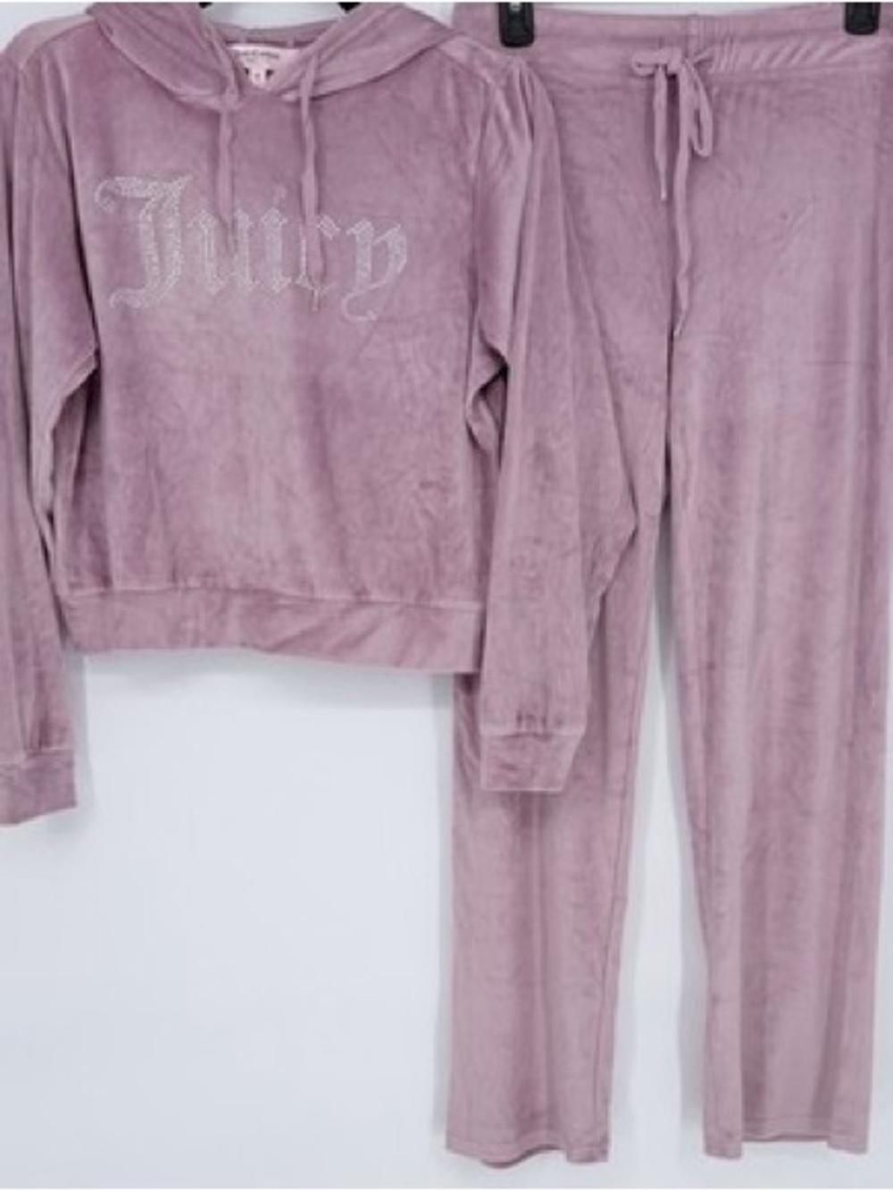 Juicy Couture Mauve Velour Hoodie & Pants Set